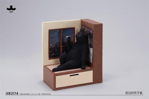 【史派克工廠】預購26年Q1 JXK 1/6 窗邊的哲學貓 寵物 動物 模型 公仔 JXK317 共四款 1128 JXK 1/6 窗邊的哲學貓 寵物 動物 模型 公仔 JXK317 共四款