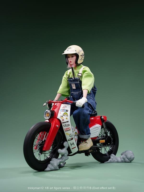 【史派克工廠】結單 免運11月 trickyMan12 1/6 CUB摩托車+煙塵特效件 套裝 共7款 0922 trickyMan12 1/6 CUB摩托車+煙塵特效件 套裝 共7款