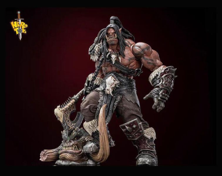【史派克工廠】現貨免運 Hero toys 部落戰歌 獸人戰士 大酋長 吼爹 可動人偶 0307 Hero toys 部落戰歌 獸人戰士 大酋長 吼爹 可動人偶