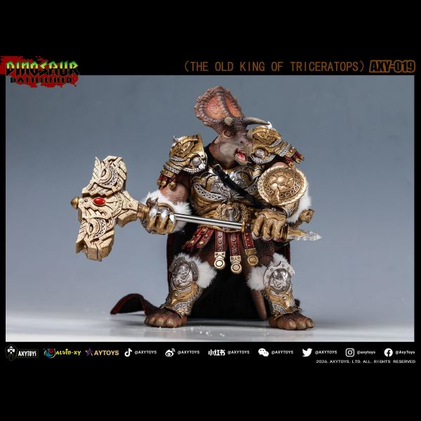 【史派克工廠】預購免運26年Q3 AXYTOYS 1/12 三角龍 國王 可動人偶 豪華版 基礎版 4版 0326 AXYTOYS 1/12 三角龍 國王 可動人偶 豪華版 基礎版 4版