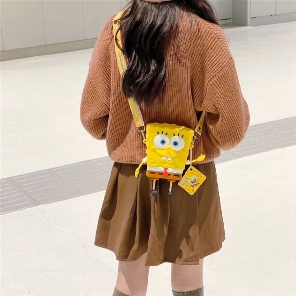 【史派克工廠】預購免運26年2月 海綿寶寶 解壓捏捏樂 單肩 矽膠收納包 小包 外出包 0113 海綿寶寶 解壓捏捏樂 單肩 矽膠收納包 小包 外出包