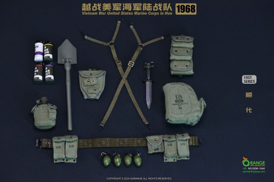 【史派克工廠】結單 預購24年Q4 QORANGE QOTOYS 1/6 越戰美軍 海軍陸戰隊於順化 1968 QOM-1045 0711 QORANGE QOTOYS 1/6 越戰美軍 海軍陸戰隊於順化 1968 QOM-1045