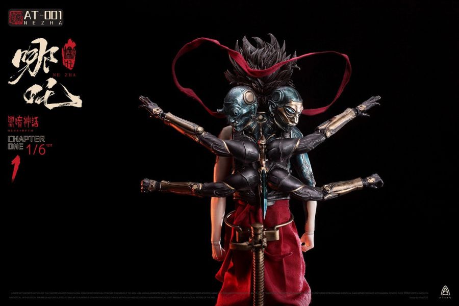 【史派克工廠】結單免運25年Q2 A-Toys 1/6 黑暗神話 哪吒 AT-0001 可動人偶 0328 A-Toys 1/6 黑暗神話 哪吒 AT-0001 可動人偶