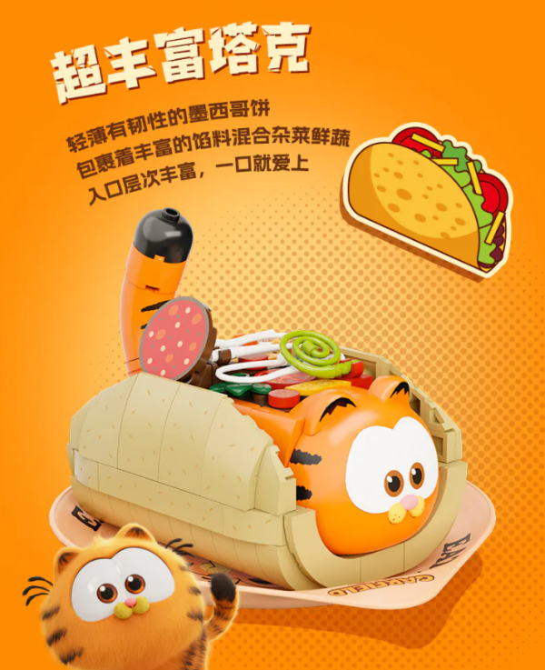 【史派克工廠】結單 現貨 PANTASY 拼奇 加菲貓 收藏積木 塔可 86808 0830 PANTASY 拼奇 加菲貓 收藏積木 塔可 86808