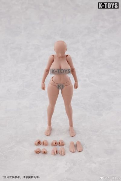 【史派克工廠】結單25年Q4 K-Toys 日漫豐滿溝女素體 白皮膚 黃皮膚 黑皮膚1/12 0912 K-Toys 日漫豐滿溝女素體 白皮膚 黃皮膚 黑皮膚1/12