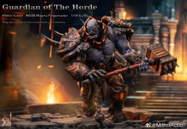 【史派克工廠】現貨免運 秘銀工作室 1/10 部落守衛05 熔岩鑄造者 獸人 可動人偶 0204 秘銀工作室 1/10 部落守衛05 熔岩鑄造者 獸人 可動人偶