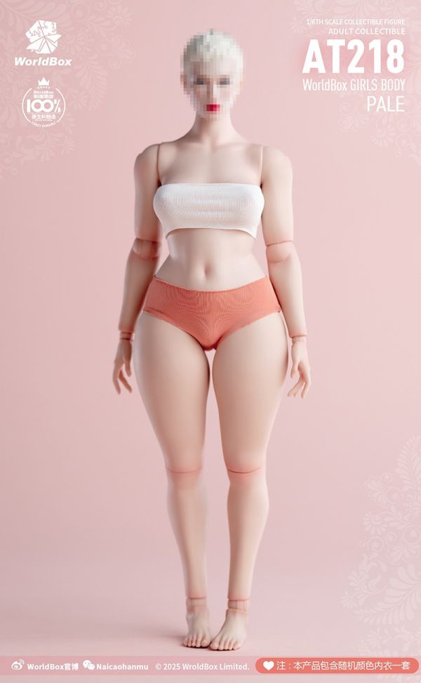 【史派克工廠】結單免運25年12月 Worldbox 1/6 大尺碼女孩 女素體 AT218 白膚 淺麥 0710 Worldbox 1/6 大尺碼女孩 女素體 AT218 白膚 淺麥
