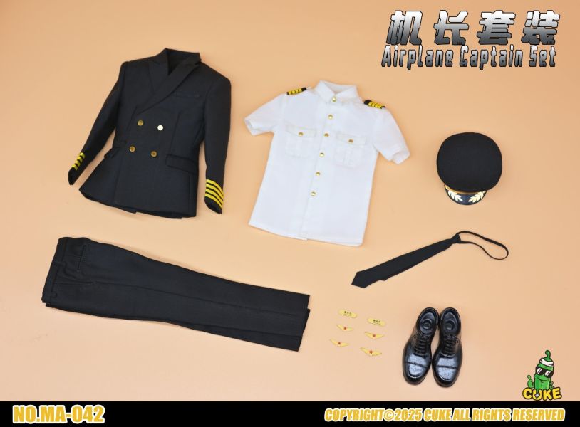 【史派克工廠】預購免運25年Q3 CUKE TOYS 1/6 SA女空服飾套裝 MA-037 0606 CUKE TOYS 1/6 機長服飾套裝 MA-042