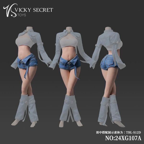 【史派克工廠】結單25年Q3 VSTOYS 1/6 潮流牛仔套裝 裙子24XG106AB 107AB 共4款 0328 VSTOYS 1/6 潮流牛仔套裝 裙子24XG106AB 107AB 共4款