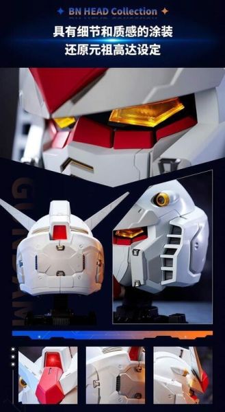 【史派克工廠】結單 預購10月 BNTSH BN HEAD CollectionVOL.1 RX-78-2 初鋼 訂 0720 BNTSH BN HEAD Collection VOL.1 RX-78-2 初鋼 訂