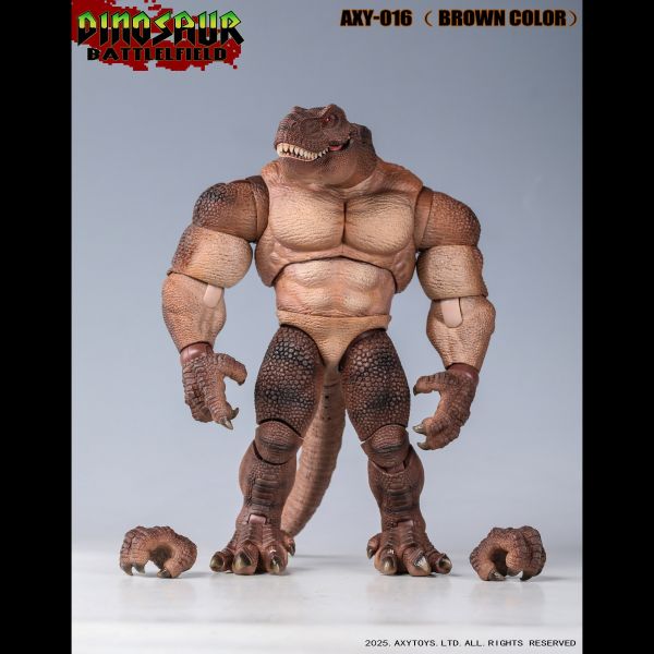 【史派克工廠】預購免運26年Q3 Axy Toys 1/9 恐龍戰場 霸王龍 綠色 棕色 可動人偶 2色 0326 Axy Toys 1/9 恐龍戰場 霸王龍 綠色 棕色 可動人偶 2色