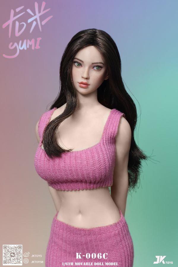 【史派克工廠】結單免運25年Q3 JKTOYS 1/6 混血美女頭雕 尤米yumi K-006ABC 共3款 0509 JKTOYS 1/6 混血美女頭雕 尤米yumi K-006ABC 共3款