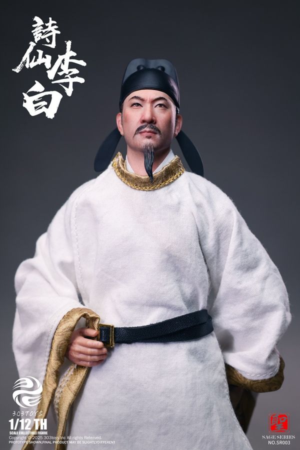 【史派克工廠】結單免運25年Q4 303TOYS 1/12 聖人系列 詩仙 李白 標準版 舉杯邀月版 0704 303TOYS 1/12 聖人系列 詩仙 李白 標準版 舉杯邀月版