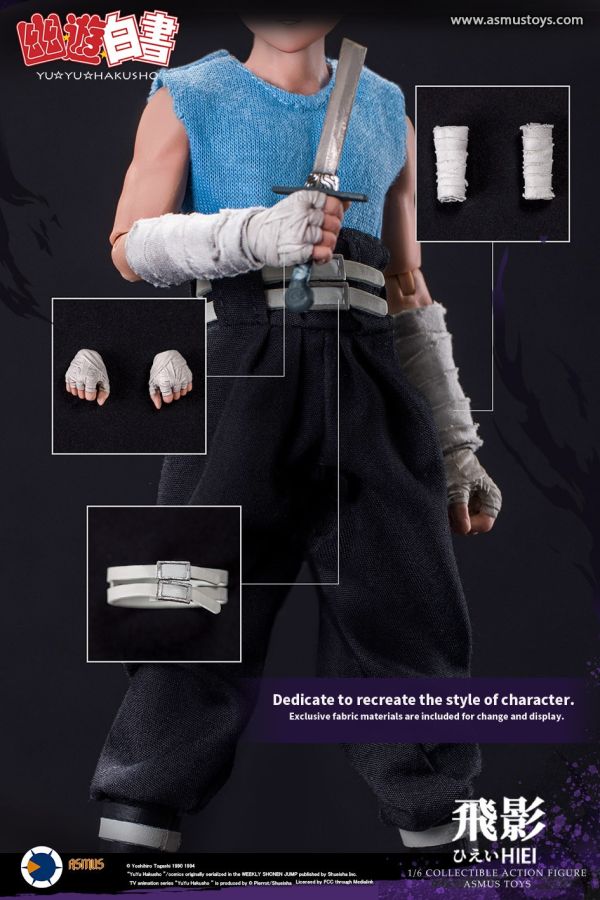 【史派克工廠】結單 預購免運11月 Asmus 阿斯馬玩具 1/6 幽遊白書 飛影 普通版 豪華版 兩版可選 可動 1102 Asmus 阿斯馬玩具 1/6 幽遊白書 飛影 普通版 豪華版 兩版可選 可動