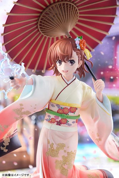 【史派克工廠】結單免運26年2月 KADOKAWA 角川 科學超電磁砲T 御坂美琴 振袖Ver. 1/7 0808 KADOKAWA 角川 科學超電磁砲T 御坂美琴 振袖Ver. 1/7