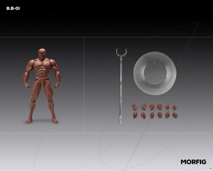 【史派克工廠】預購免運26年Q2 INART MORFIG 1/12 男素體β 超可動人偶 4色 1115 INART MORFIG 1/12 男素體β 超可動人偶 4色