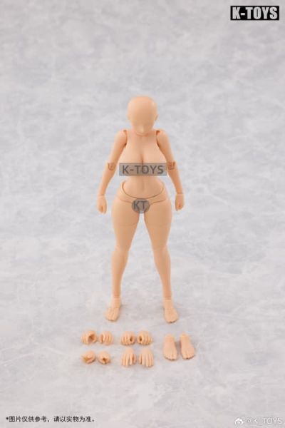 【史派克工廠】結單25年Q4 K-Toys 日漫豐滿溝女素體 白皮膚 黃皮膚 黑皮膚1/12 0912 K-Toys 日漫豐滿溝女素體 白皮膚 黃皮膚 黑皮膚1/12