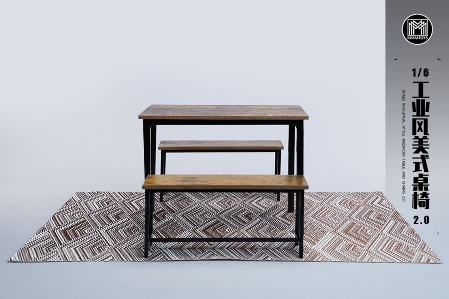 【史派克工廠】結單24年Q4 MMMTOYS 1/6 工業風美式桌椅2.0 M2416 適配12吋可動人偶 1011 MMMTOYS 1/6 工業風美式桌椅2.0 M2416 適配12吋可動人偶
