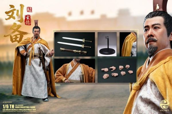 【史派克工廠】預購免運26年Q3 303TOYS 1/6 可動人偶 NO.QX005 劉備玄德（輕享版） 0604 303TOYS 1/6 可動人偶 NO.QX005 劉備玄德（輕享版）