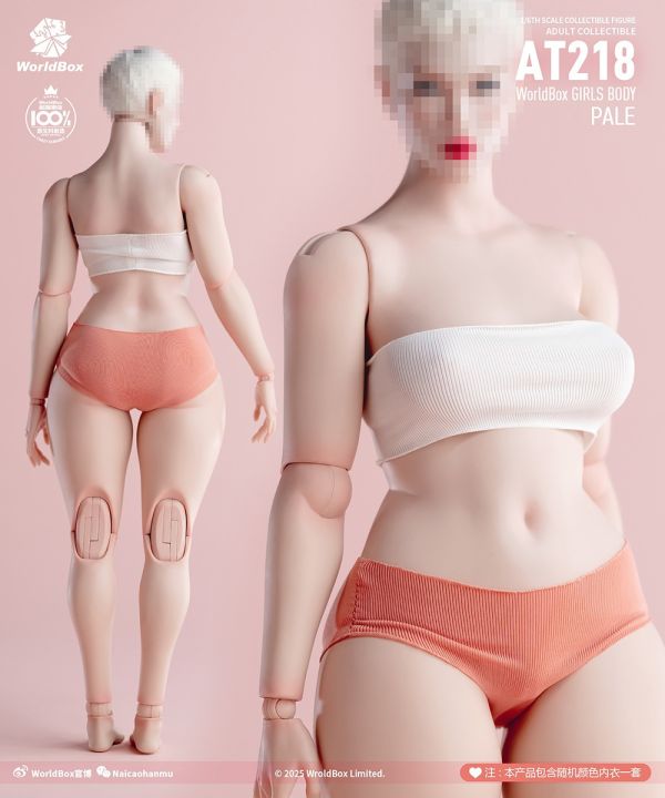 【史派克工廠】結單免運25年12月 Worldbox 1/6 大尺碼女孩 女素體 AT218 白膚 淺麥 0710 Worldbox 1/6 大尺碼女孩 女素體 AT218 白膚 淺麥