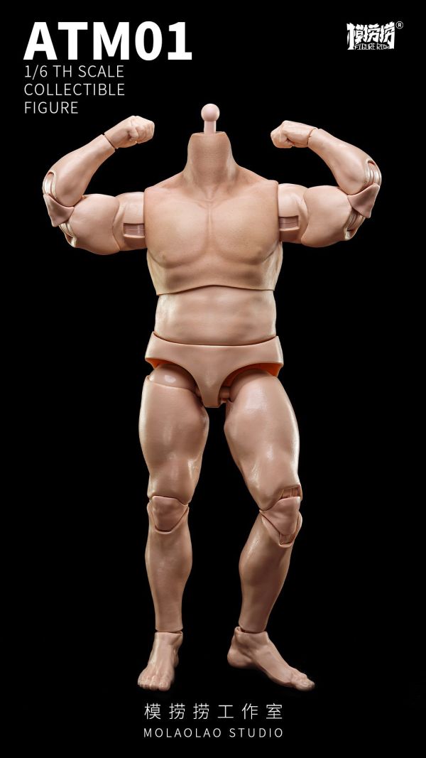 【史派克工廠】結單 預購Q4 模撈撈 1/6 超可動兵人素體系列 ATM01 標準版 & ATM01-1 紋身版 0627 模撈撈 1/6 超可動兵人素體系列 ATM01 標準版 & ATM01-1 紋身版