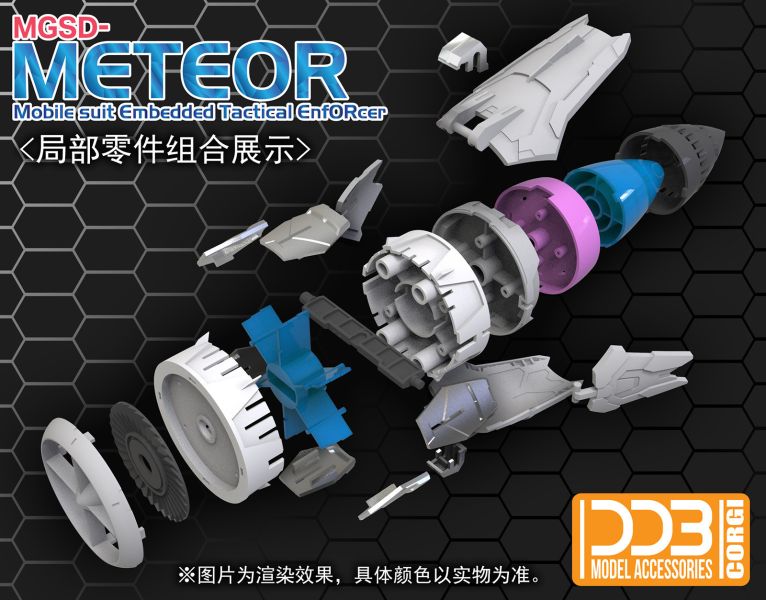 【史派克工廠】即將到貨 DDB MGSD 流星號裝備 自由鋼彈專用 飛行背包配件包 組裝模型 含底座+水貼+金屬貼 DDB MGSD 流星號裝備 自由鋼彈專用 飛行背包配件包 組裝模型 含底座+水貼+金屬貼