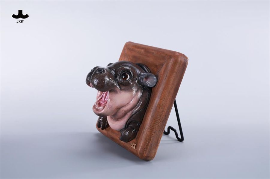 【史派克工廠】結單25年Q2 JXK 小河馬 相框 動物週邊 裝飾擺飾 侏儒河馬 彈跳豬 JXK272 0417 JXK 小河馬 相框 動物週邊 裝飾擺飾 侏儒河馬 彈跳豬 JXK272