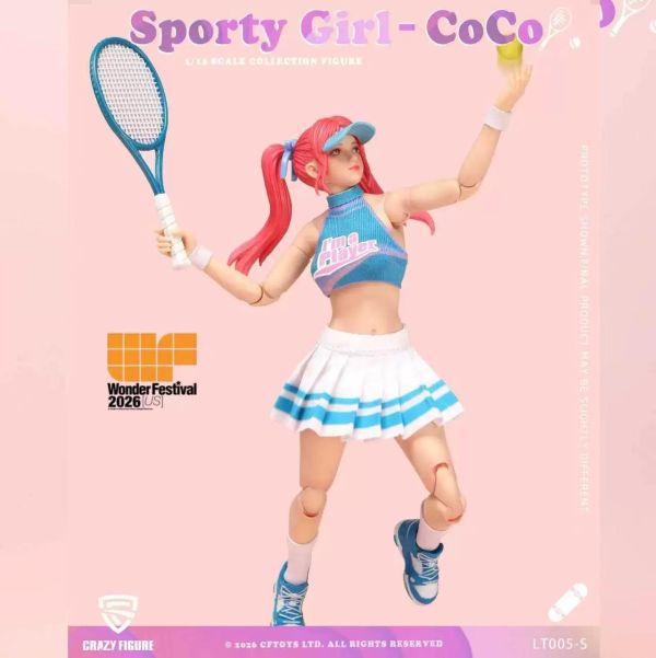 【史派克工廠】結單免運26年Q4 CFTOYS 26WF 美國限定 運動少女 可可 1/12 可動人偶 0427 CFTOYS 26WF 美國限定 運動少女 可可 1/12 可動人偶
