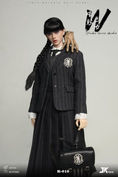 【史派克工廠】預購免運25年Q4 JKTOYS 1/6 暗鴉之女星期三cosplay版 K-010 可動人偶 0907 JKTOYS 1/6 暗鴉之女星期三cosplay版 K-010 可動人偶
