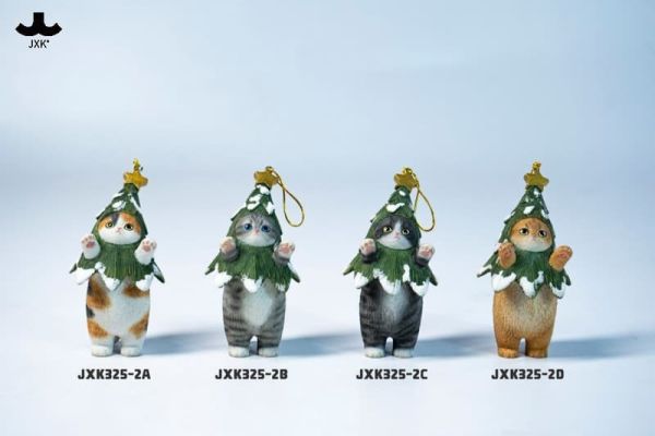 【史派克工廠】結單25年12月 JXK 聖誕喵樹 JXK325 靜態動物 模型 公仔 共8款 1202 JXK 聖誕喵樹 JXK325 靜態動物 模型 公仔 共8款