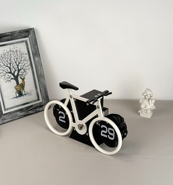 【史派克工廠】結單免運26年1月 MIDCLOCK 桌面自動翻頁時鐘 一代自行車 12小時制 6色 0130 MIDCLOCK 桌面自動翻頁時鐘 一代自行車 12小時制 6色