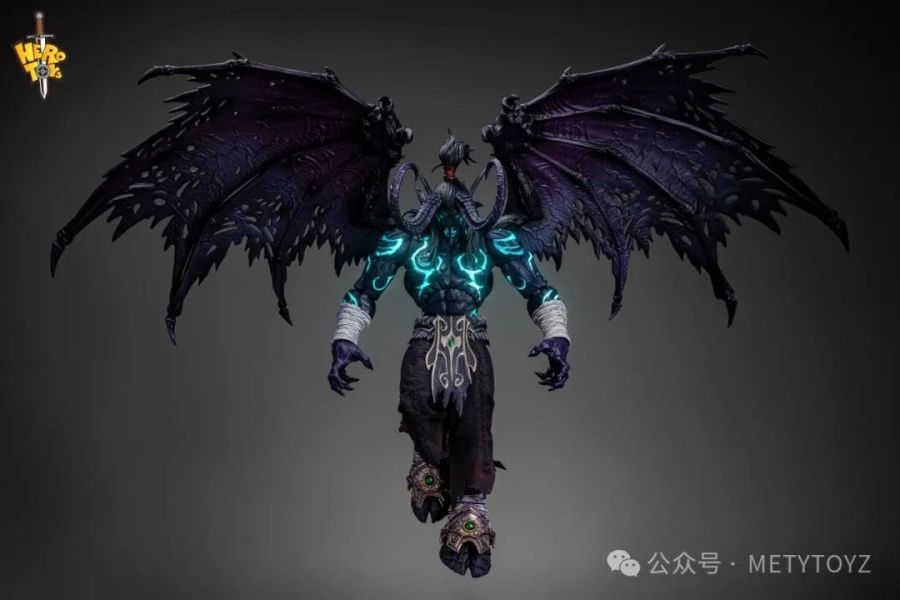 【史派克工廠】現貨 免運 Hero toys 限量版 魔獸爭霸 不死族 伊利丹 暗黑夜色 型態 X1104 Hero toys 惡魔獵人 伊利丹 限量版 黑暗 惡魔