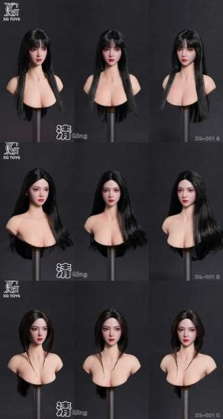 【史派克工廠】預購免運26年Q3 XG Toys星光人偶 1/6 亞洲美女 頭雕 XG‑001ABC 共3款 0625 XG Toys星光人偶 1/6 亞洲美女 頭雕 XG‑001ABC 共3款