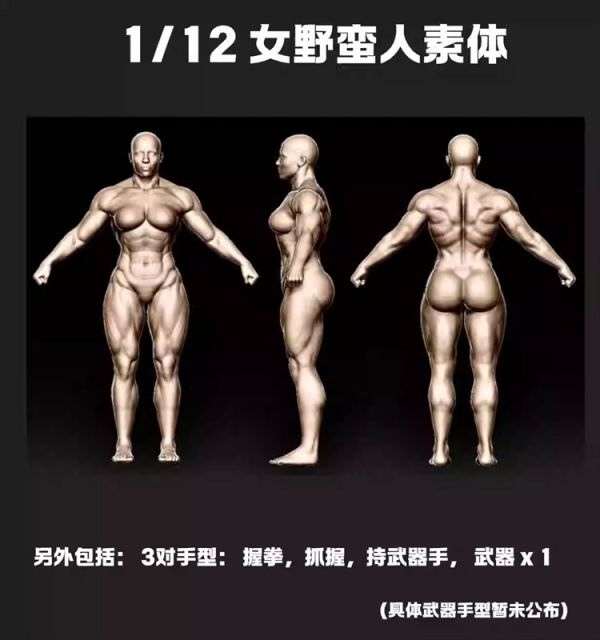 【史派克工廠】結單預購免運25年Q2 Brutal Realm 殘酷領域 6寸 亞洲白色 歐洲肉色 非洲黑色 女戰士素體 0919 Brutal Realm 殘酷領域 6寸 亞洲白色 歐洲肉色 非洲黑色 女戰士素體