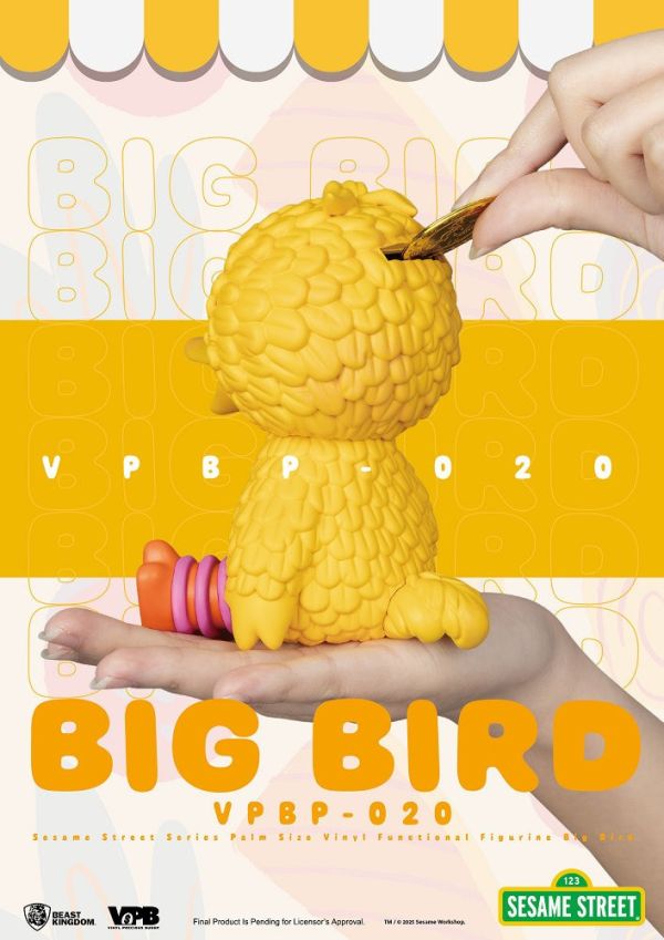 【史派克工廠】結單免運25年Q4 野獸國 VPBP-020 芝麻街系列 掌心儲金公仔 大鳥 0910 野獸國 VPBP-020 芝麻街系列 掌心儲金公仔 大鳥