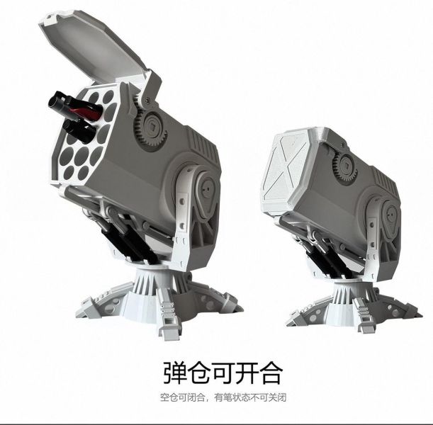 【史派克工廠】預購免運26年5月 防空導彈發射器 筆筒擺飾 科技感 文具收納盒 白色 可自行塗裝 0416 防空導彈發射器 筆筒擺飾 科技感 文具收納盒 白色 可自行塗裝