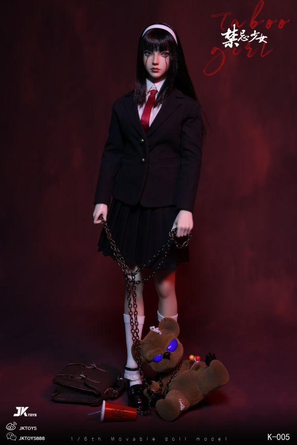 【史派克工廠】結單免運25年Q1 JKTOYS 1/6禁忌女孩 富江cosplay版 可動眼雙頭雕配置 K-005 1129 JKTOYS 1/6禁忌女孩 富江cosplay版 可動眼雙頭雕配置 K-005