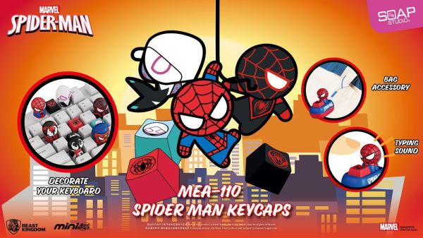 【史派克工廠】預購免運26年Q1 野獸國 MEA-110 蜘蛛人鍵盤按鍵 盲盒套組 一中盒6入 0107 野獸國 MEA-110 蜘蛛人鍵盤按鍵 盲盒套組 一中盒6入