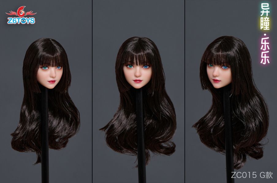 【史派克工廠】結單免運25年1月 Z6TOYS 1/6 異瞳可動眼美女頭雕 樂樂 ZC015A 共7款 0115 Z6TOYS 1/6 異瞳可動眼美女頭雕 樂樂 ZC015A 共7款