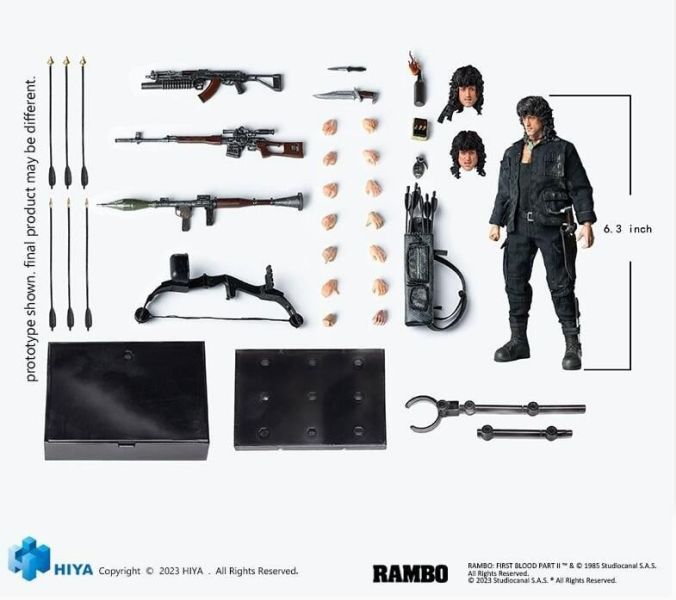 【史派克工廠】結單 預購Q2 海雅HIYA Exquisite Basic 1/12 第一滴血3 藍波 超可動 公仔 1020 海雅 Exquisite Basic 1/12 第一滴血3 藍波 超可動 公仔