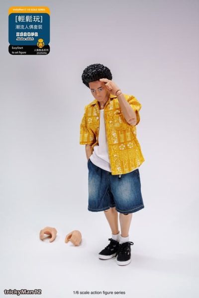 【史派克工廠】結單免運25年9月 trickyMan12 潮流人偶套裝 夏威夷襯衫組 1/6 0826 trickyMan12 潮流人偶套裝 夏威夷襯衫組 1/6