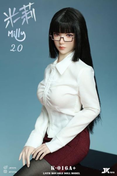 【史派克工廠】預購免運Q3 JKTOYS 1/6 米莉 Milly2.0頭雕+眼鏡 K-016ABCD+ 4款 0612 JKTOYS 1/6 米莉 Milly2.0頭雕+眼鏡 K-016ABCD+ 4款