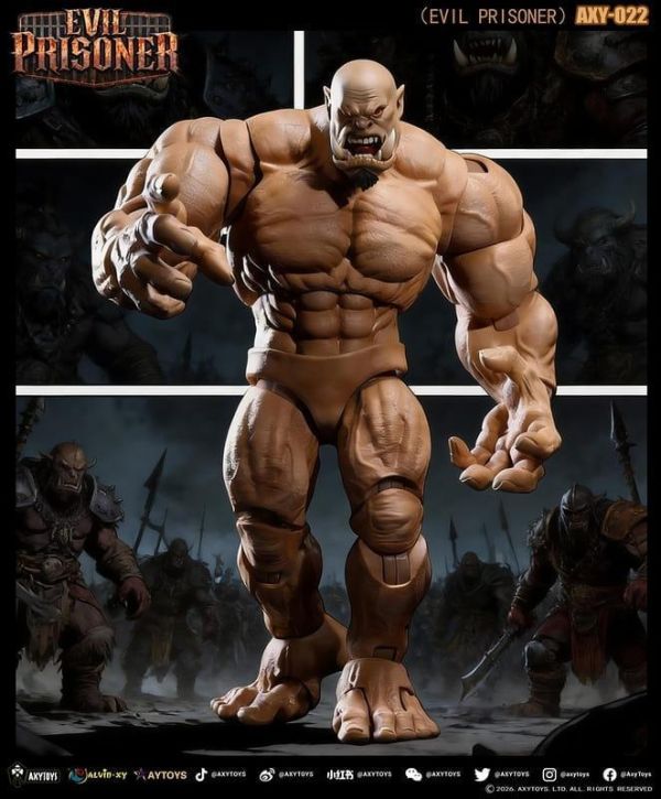 【史派克工廠】預購免運26年Q4 AXYTOYS AXY-022/023 惡囚 兩顏色款式 附特典頭 0728 AXYTOYS AXY-022/023 惡囚 兩顏色款式 附特典頭