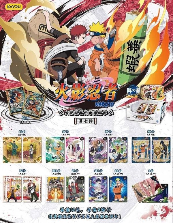 【史派克工廠】結單免運26年3月 火影忍者 傳承典藏卡 陣之章 第7彈 中盒18入 每包5入 0203 火影忍者 傳承典藏卡 陣之章 第7彈 中盒18入 每包5入