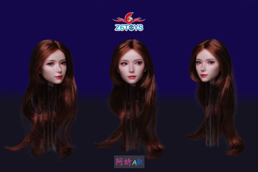 Z6TOYS 1/6 亞洲青春可動眼美女頭雕ZC018ABCDEFG 共7款