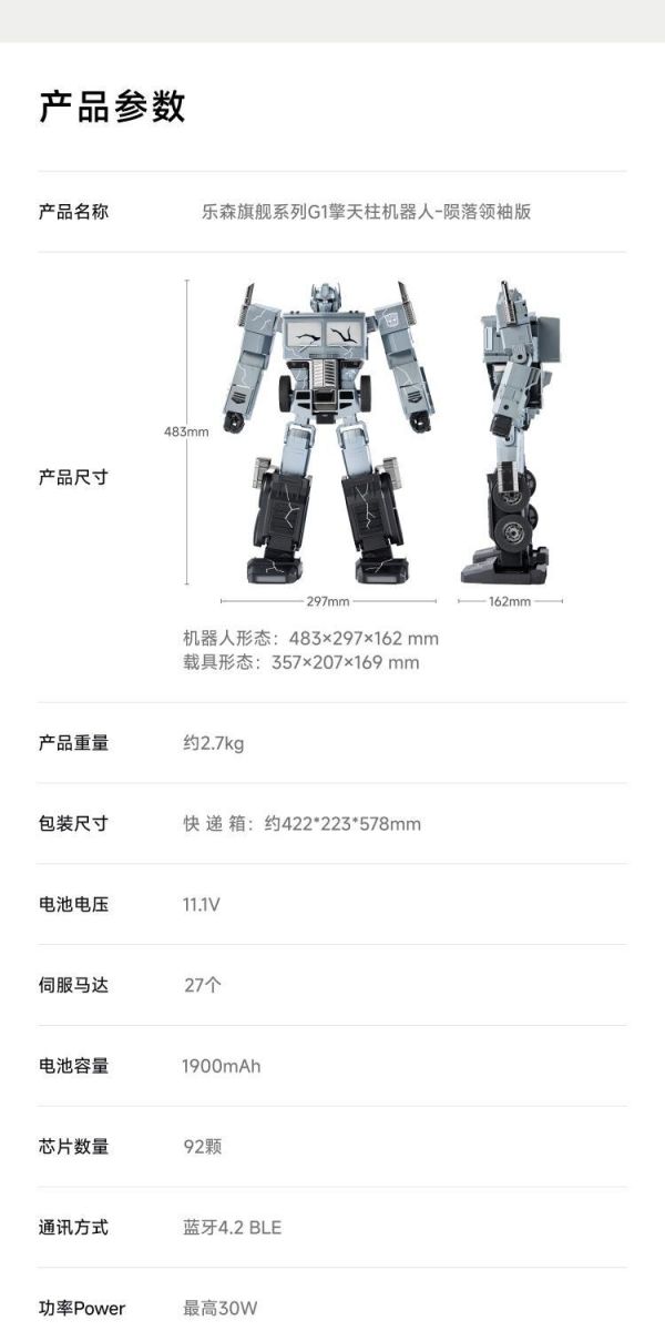 【史派克工廠 】結單 免運26年Q4 樂森 旗艦系列 G1 擎天柱機器人 隕落領袖形態 訂 0825 樂森 旗艦系列 G1 擎天柱機器人 隕落領袖形態 訂