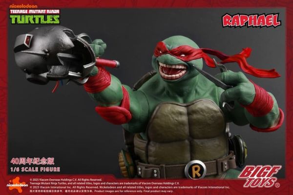 【史派克工廠】預購免運26年Q2 BIGFTOYS 1/6 忍者龜 拉斐爾 40週年紀念款 可動人偶 1014 BIGFTOYS 1/6 忍者龜 拉斐爾 40週年紀念款 可動人偶