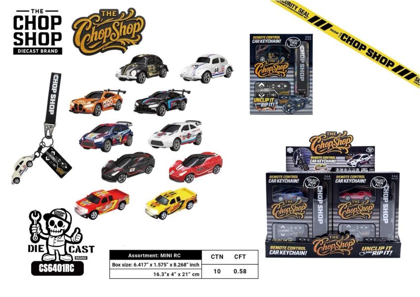 【史派克工廠】預購免運26年6月 The Chop Shop Chopped 迷你遙控車 附鑰匙扣 中盒10入 0605 The Chop Shop Chopped 迷你遙控車 附鑰匙扣 中盒10入
