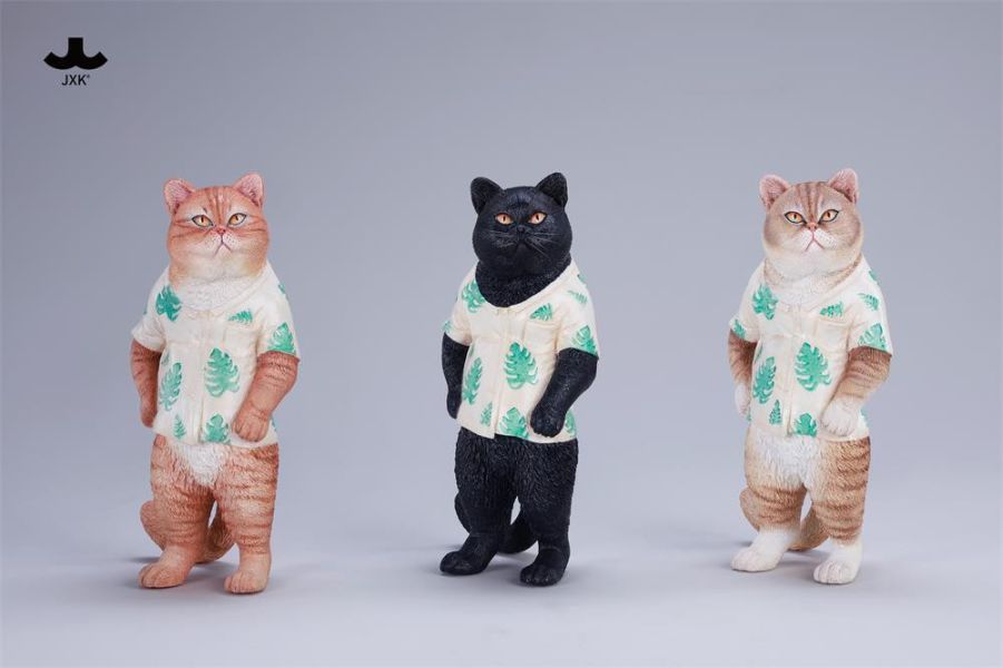 【史派克工廠】結單25年Q4 JXK 果攤喵老闆 JXK-AI09ABC 共3款 貓咪 模型 公仔 0801 JXK 果攤喵老闆 JXK-AI09ABC 共3款 貓咪 模型 公仔