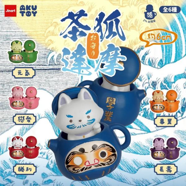 【史派克工廠】預購免運25年12月 茶狐達摩6 祈福お守り公仔 (全6款) 0829 茶狐達摩6 祈福お守り公仔 (全6款)